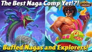 The Best Naga Comp Yet!?! Buffed Nagas and Explorers! - Hearthstone Mercenaries Team Comp