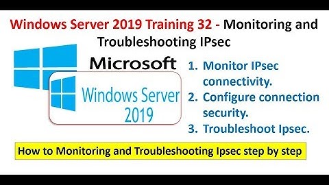 Windows Server 2019 Training 32 - Monitoring and Troubleshoot IPsec- Firewall With Advance Security