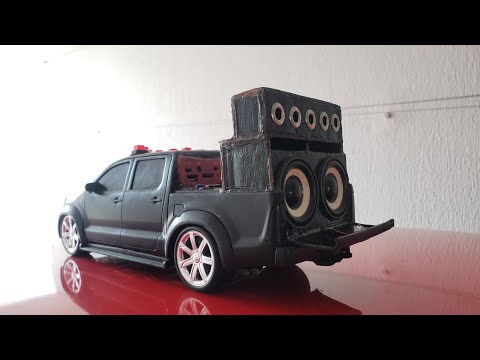 Mini Hilux Com Paredão @cneritutoriais @ClaudineiNeri 