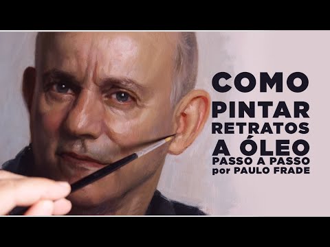 Vídeo: Retratos Em óleos: Pintura De Rostos Em Preto E Branco