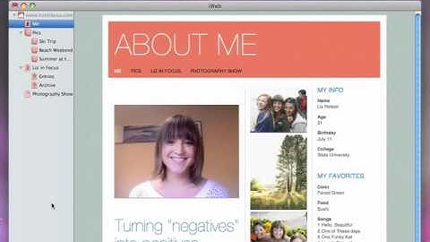 Apple - Software - iWeb - Publishing Your Website to MobileMe