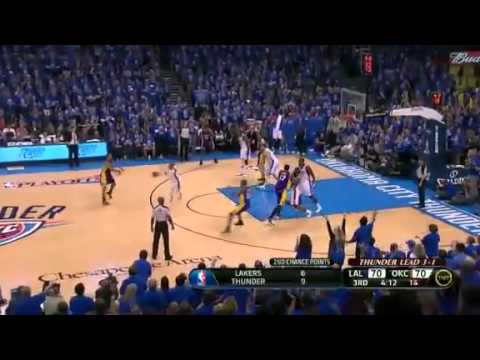 NBA Playoffs Play Of The Day - 21st May 2012 - Thunder Vs Lakers Playoffs