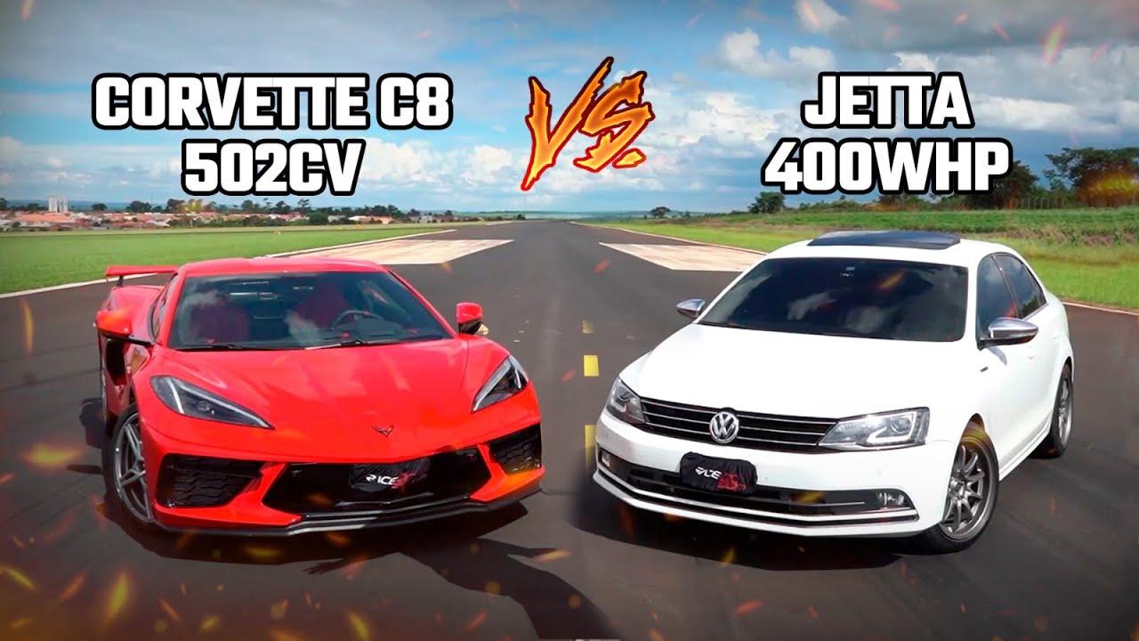 Jetta STG 3 vs Corvette C8 - Drag Race! - YouTube