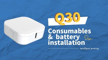 Phomemo Q30 Tutorial: How to Install Consumables Label Rolls & Battery Installation丨Instruction