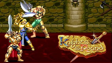 CPS1 Knights of the Round 3 player Co-op multiplayer playthrough at ESA Summer 2024