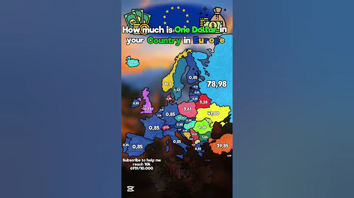 How much is One Dollar in your Country in Europe?🤔🤑💶🇪🇺#europe#map#geography#mapper#history#countries