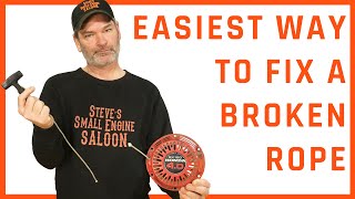 How To Fix a Broken Starter Rope in a LawnMower or Other Engines