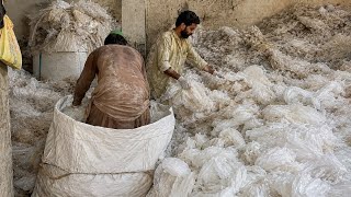 How Recycling Millions Waste plastic Polythene Convert into Giant Polythene Sheets || @Bigskills2475
