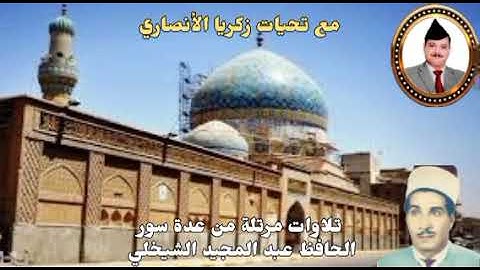 الحافظ عبد المجيد الشيخلي تلاوة مرتلة مجموعة من السور