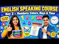 English Speaking Course | Day 2 | Numbers, Colors, Days, Months &amp; Time in English