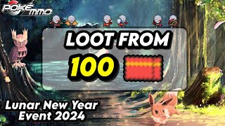 Opening 100 Red Envelopes PokeMMO Lunar New Year Event 2024 screenshot 5
