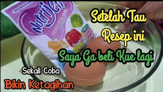 NUTRIJEL & TELUR BISA JADI CEMILAN SUPER ENAK | resep dari youtube