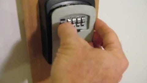 Master Lock 5401D Key Box: How to Reset the Combination