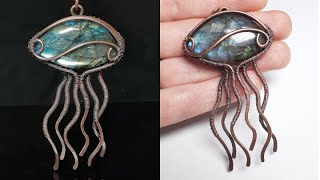 Jellyfish Pendant: Advanced Wire Wrap Tutorial: DIY Jewelry