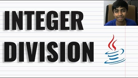Integer Division in Java