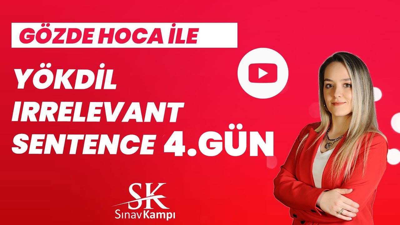 GÖZDE HOCA İLE IRRELEVANT SENTENCE CHALLENGE 4.GÜN I 2023 MART YÖKDİL SOSYAL