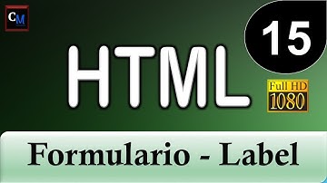 Curso de HTML [Curso HTML Básico] 15 - Formulario - Label