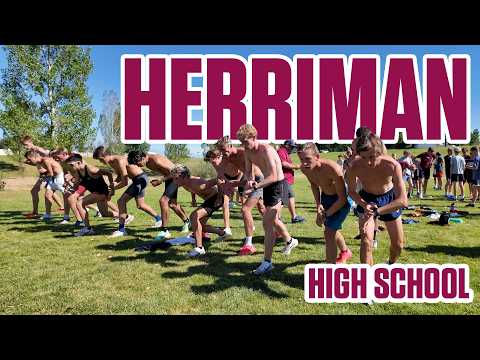 Herriman High School Boys Run TOUGH VO2 Hill Workout