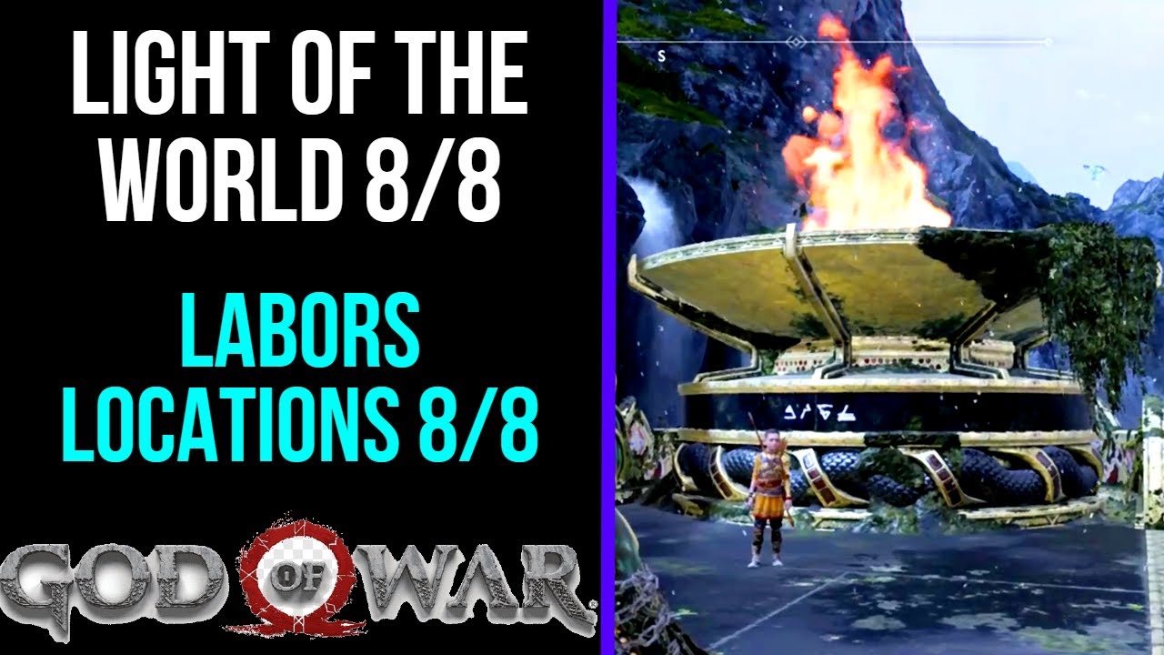 God of War - Light of The World Locations 8/8 (Labors 8/8) - YouTube