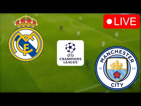 Real Madrid vs Manchester City🔴LIVE UCL UEFA Champions League 2024 Match Video Game Simulation