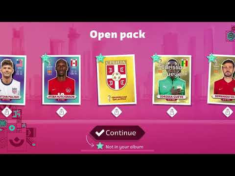 Panini FIFA World Cup Qatar 2022 Online Sticker Collection Gameplay #1 - 4 Packs and album update!