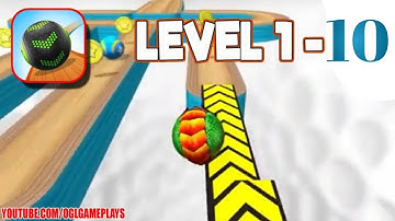 Going Balls - Gameplay Walkthrough Part 1 Levels 1-10 (Android, iOS)