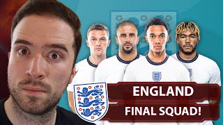 4 RIGHT BACKS?! | FINAL England Euro 2020 Squad Announced!