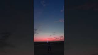 pink sunset + lightsaber spinning = 🤌✨💕