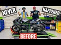 First KAWASAKI H2 Carbon 2020 Service Celebration 😍|| Fastest Legal Bike on earth 😈