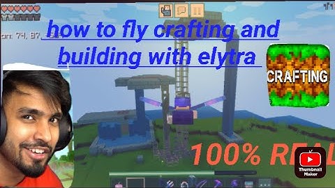 how to fly crafting and building with elytra#Bala ji gaminglike minecraft100%working #technogamerz