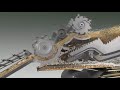 Animation complte de la sparation  des grains dune moissonneusebatteuse automatise