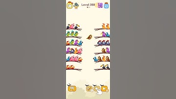 bird sort color game level 358 #birdsortcolor #gamedesign #gameplay #gameartdesign #gamelevel #game