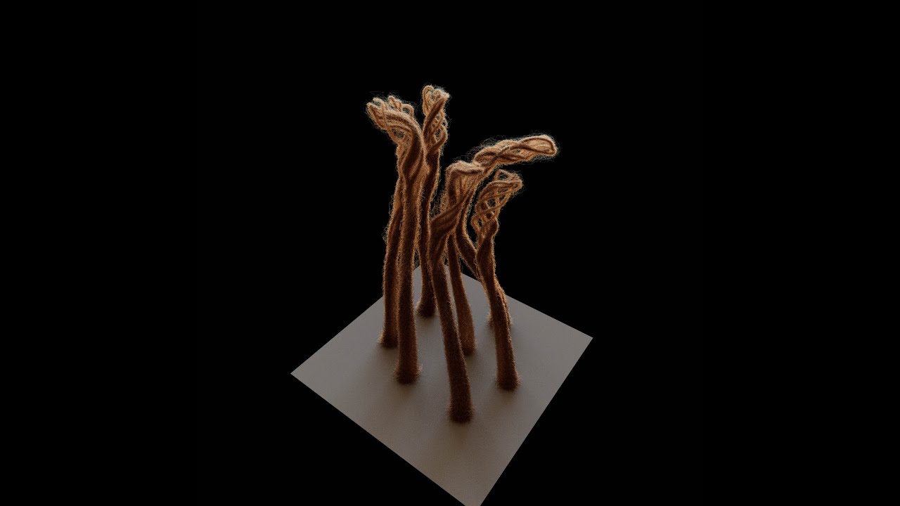 Quick Procedural Dreadlocks with Ornatrix (With sample scene)