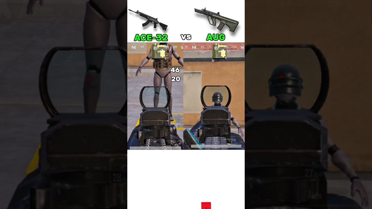 ACE-32 VS AUG Damage 😱😱