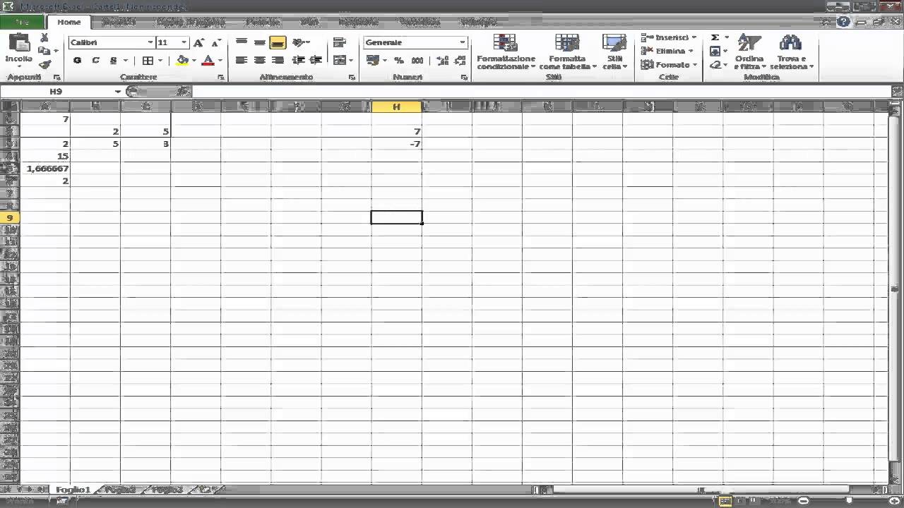 TUTORIAL EXCEL- LE FORMULE BASE- parte 1/2 - YouTube