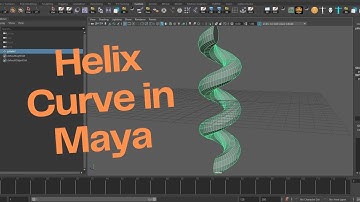 Helix Curve in Maya  Maya create helix