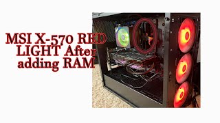 EASY FIX RED LIGHT ON MSI MOTHERBOARD WHEN ADDING OR CHANGING RAM!