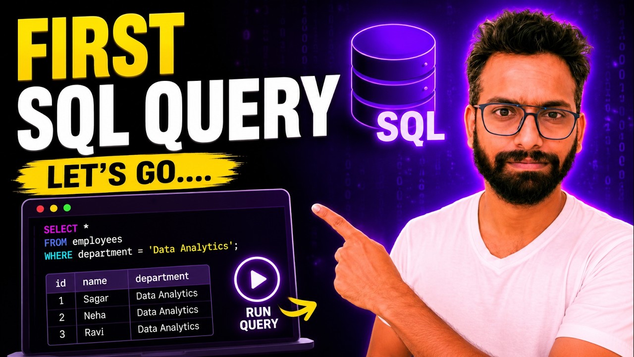 Your First SQL Query | SQL for Beginners - YouTube