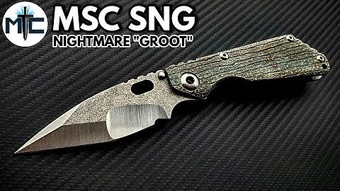 Strider Knives MSC SNG Nightmare Groot Folding Knife - Overview