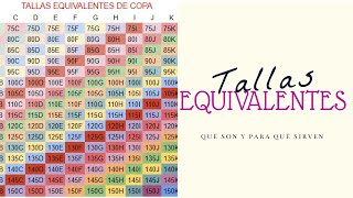 Tallas equivalentes de sujetador: qué son y para qué sirven. 