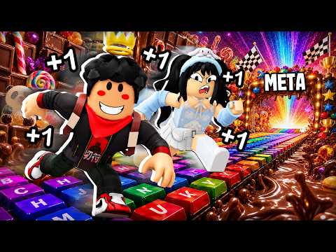 RACING in KEYBOARD ESCAPE with My GIRLFRIEND ⚡😏