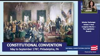 Scholar Exchange: Article I: How Congress Works (Middle School Level)