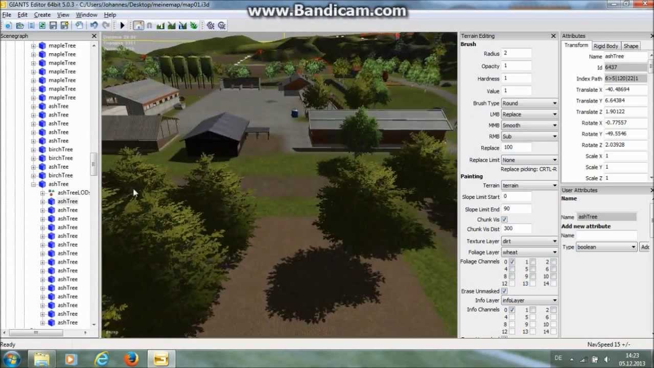 Giants Editor Felder erstellen,Felder bepflanzen und Wälder erstellen