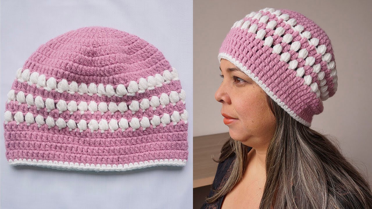 Punto Puff Gorro De Crochet Para Bebe Paso A Paso Punto Puff Gorro