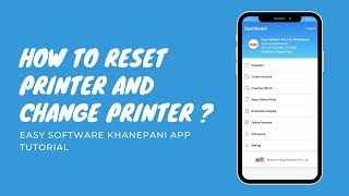 How to reset printer (Change Bluetooth Device) in app ? | Easy Software , Khanepani tutorial screenshot 1