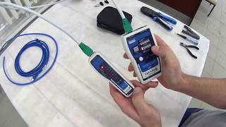 Как проверить интернет кабель с помощью прибора network cabel tester, прозвонка кабеля Как проверить интернет кабель с помощью прибора network cabel tester, прозвонка кабеля