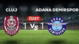 Cluj 1 : 1 ADS maç özeti | Uefa konferans ligi 2. ön eleme turu 1/2