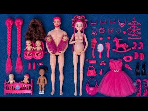 15 Minutes Satisfying with Unboxing Barbie Family Playset, Doll Dressup Set Toys ASMR | Review Toys