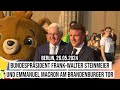 26.05.2024 Berlin Bundespräsident Frank-Walter Steinmeier und Emmanuel Macron am Brandenburger Tor
