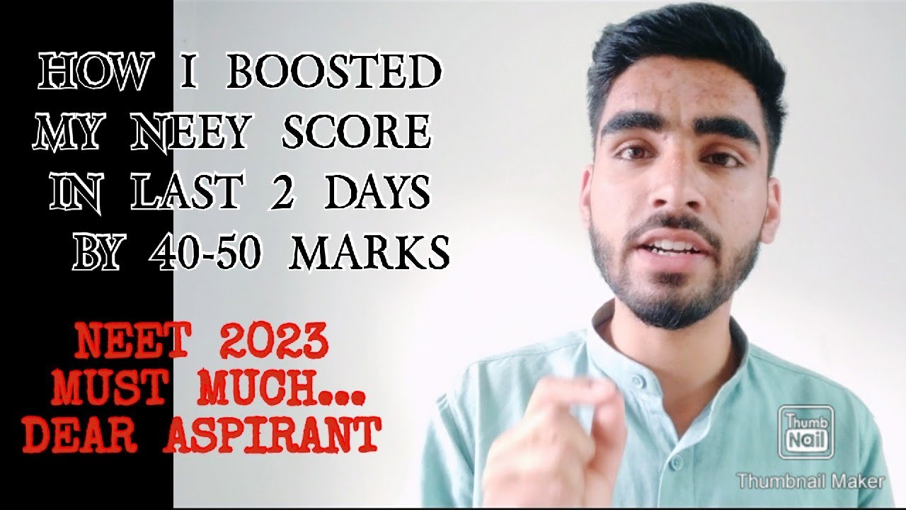 Boost your neet 2023 score in last two days by 30-40 points//#neet2023 ...